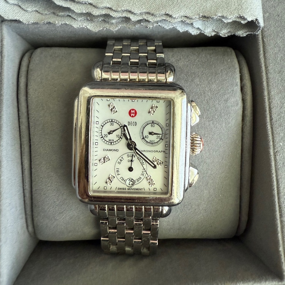 Michele Deco Diamond Watch